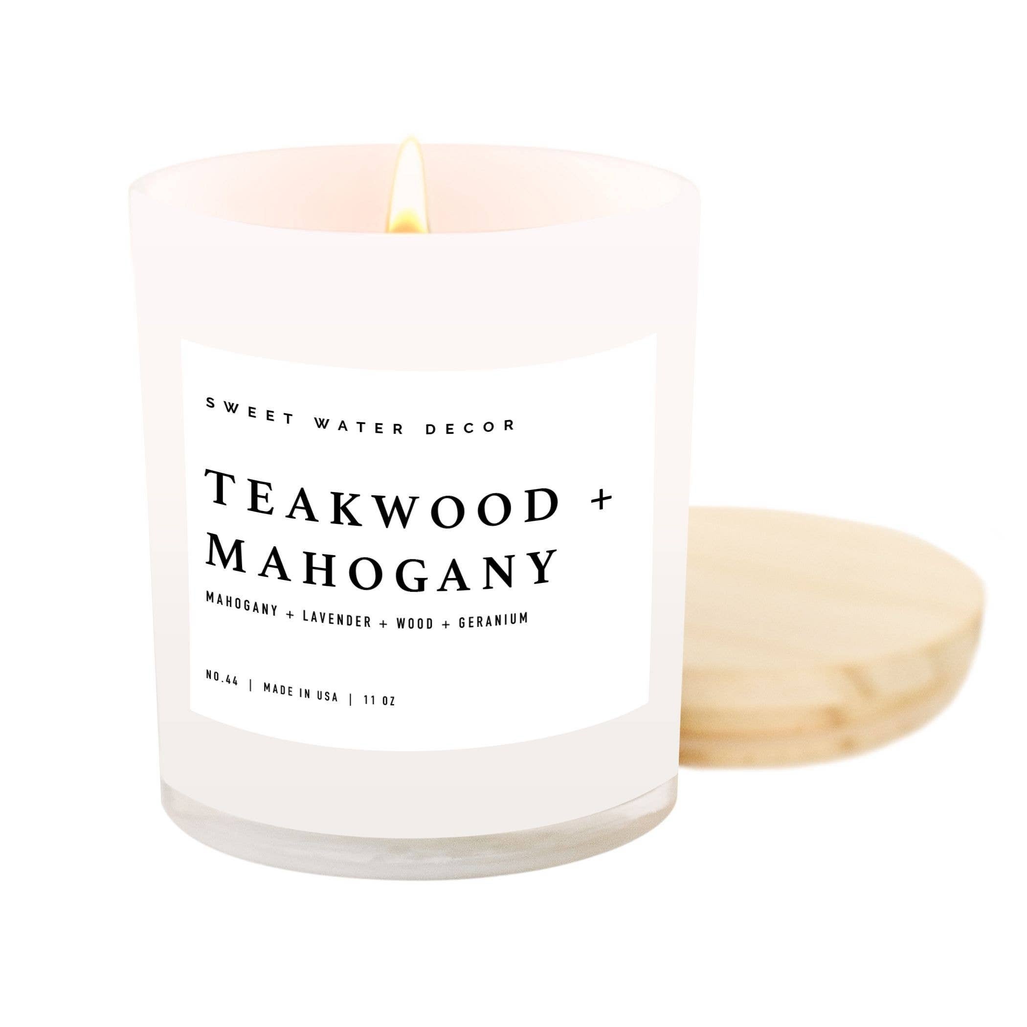 Teakwood and Mahogany Soy Candle 11 oz